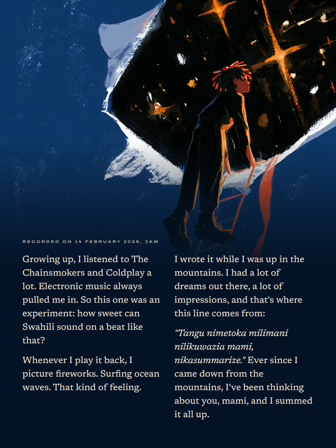 Page 2: the story